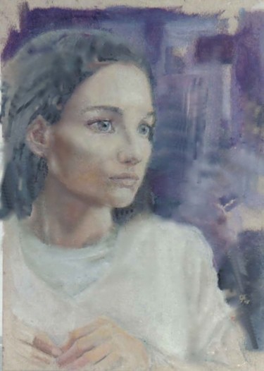 Malerei mit dem Titel "Romana" von Podl, Original-Kunstwerk, Öl