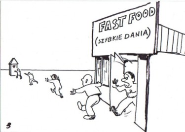 Drawing titled "fast_food.jpg" by Podl, Original Artwork