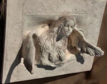 Sculpture intitulée "Angel of hearth" par Podl, Œuvre d'art originale, Autre