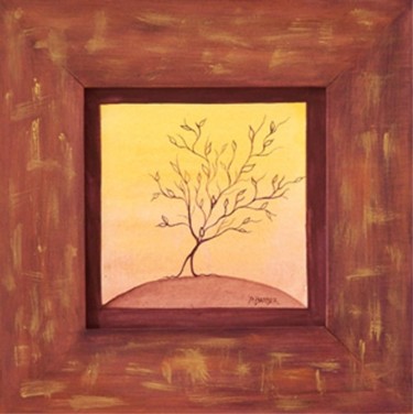 Painting titled "Arbre de vie" by Poema Barber, Original Artwork