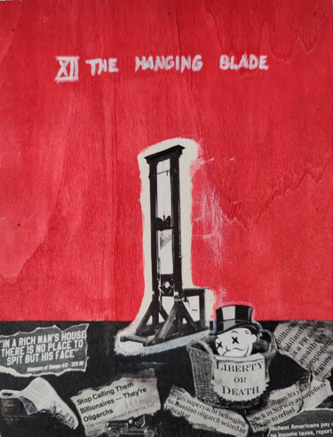 Collages titulada "The Hanging Blade" por Poeta Immortalis, Obra de arte original, Collages