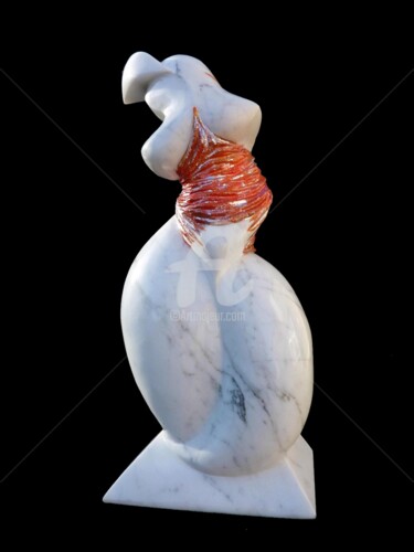 Sculpture titled "circasienne." by Didier Poisson, Original Artwork, Stone