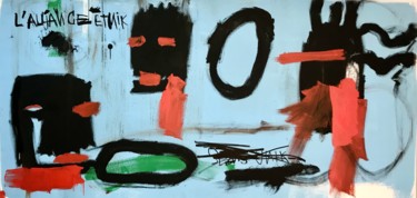 Картина под названием "Head series #3" - Pol Attard, Подлинное произведение искусства, Акрил