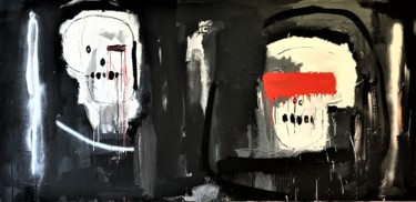 Painting titled "dahlia noir" by Pol Attard, Original Artwork, Acrylic
