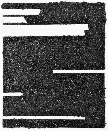 Kolaże zatytułowany „Fragmentation linéa…” autorstwa Pol Attard, Oryginalna praca, Kolaże Zamontowany na Drewniana rama noszy