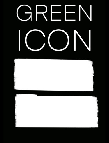 Peinture intitulée "Green icon" par Pol Attard, Œuvre d'art originale, Peinture numérique