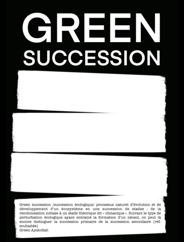 Peinture intitulée "Green succession" par Pol Attard, Œuvre d'art originale, Peinture numérique