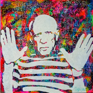 Peinture intitulée "Picasso 1" par Pol Chagasse, Œuvre d'art originale, Acrylique