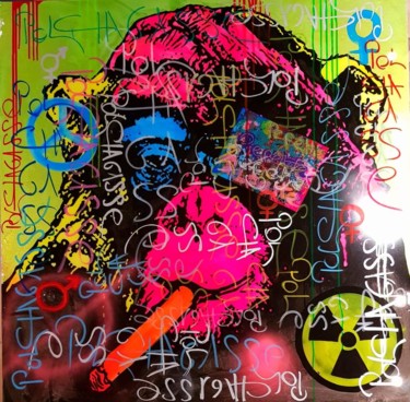 Peinture intitulée "Smoke Monkey" par Pol Chagasse, Œuvre d'art originale, Acrylique