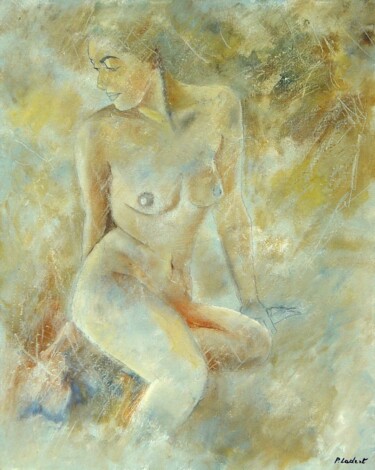Painting titled "Anna" by Pol Ledent, Original Artwork, Oil Mounted on Wood Stretcher frame