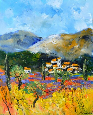 Peinture intitulée "Provence 4523" par Pol Ledent, Œuvre d'art originale, Huile Monté sur Châssis en bois