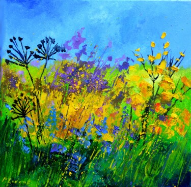 Картина под названием "Summer landscape" - Pol Ledent, Подлинное произведение искусства, Масло Установлен на Деревянная рама…