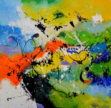 Ζωγραφική με τίτλο "Holiday colours" από Pol Ledent, Αυθεντικά έργα τέχνης, Λάδι Τοποθετήθηκε στο Ξύλινο φορείο σκελετό