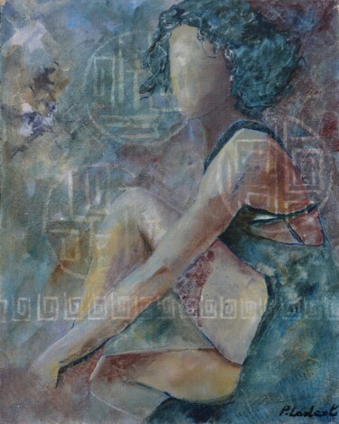 Картина под названием "Helena" - Pol Ledent, Подлинное произведение искусства, Масло Установлен на Деревянная рама для носил…