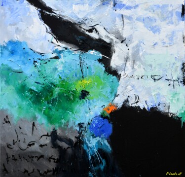 Painting titled "The cyclope's eye" by Pol Ledent, Original Artwork, Oil Mounted on Wood Stretcher frame