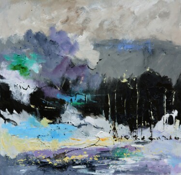 Painting titled "Winds of change" by Pol Ledent, Original Artwork, Oil Mounted on Wood Stretcher frame