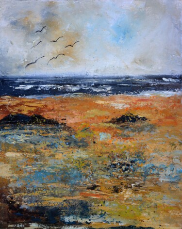 Картина под названием "Seashore" - Pol Ledent, Подлинное произведение искусства, Масло Установлен на Деревянная рама для нос…