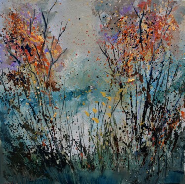Painting titled "Autumnal mist 44" by Pol Ledent, Original Artwork, Oil