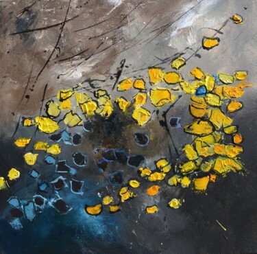 Painting titled "Yellow submarines" by Pol Ledent, Original Artwork, Oil Mounted on Wood Stretcher frame