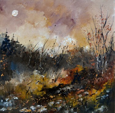 Картина под названием "November" - Pol Ledent, Подлинное произведение искусства, Масло Установлен на Деревянная рама для нос…