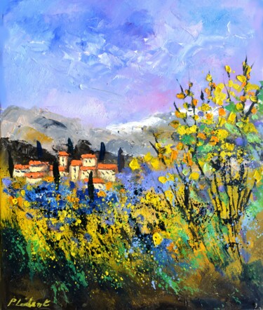 Pintura intitulada "Summer in Provence" por Pol Ledent, Obras de arte originais, Óleo Montado em Armação em madeira