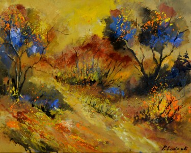 Картина под названием "Autumn 5461" - Pol Ledent, Подлинное произведение искусства, Масло Установлен на Деревянная рама для…