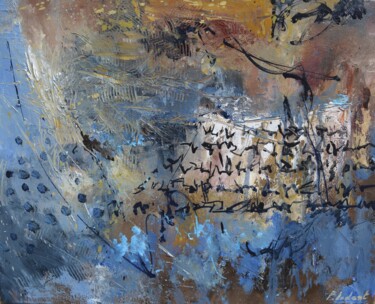 Schilderij getiteld "An ancient poem" door Pol Ledent, Origineel Kunstwerk, Olie Gemonteerd op Frame voor houten brancard