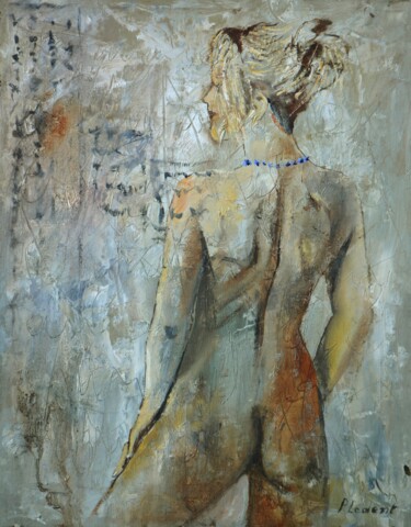 Schilderij getiteld "Isa 45" door Pol Ledent, Origineel Kunstwerk, Olie Gemonteerd op Frame voor houten brancard