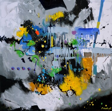 제목이 "Rebirth 663"인 미술작품 Pol Ledent로, 원작, 기름 나무 들것 프레임에 장착됨