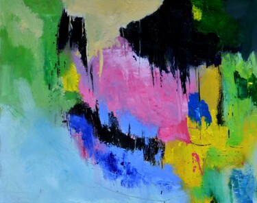 Malarstwo zatytułowany „Rainbow” autorstwa Pol Ledent, Oryginalna praca, Olej Zamontowany na Drewniana rama noszy