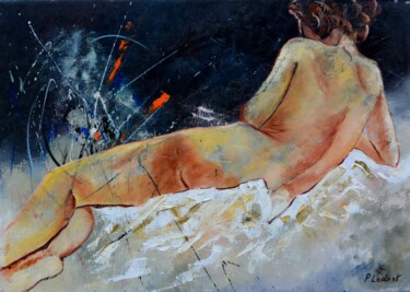 Картина под названием "Lily" - Pol Ledent, Подлинное произведение искусства, Масло Установлен на Деревянная рама для носилок
