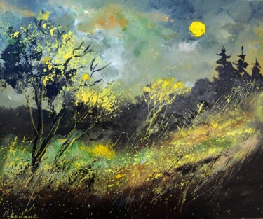 Peinture intitulée "Moonshine -6523" par Pol Ledent, Œuvre d'art originale, Huile Monté sur Châssis en bois