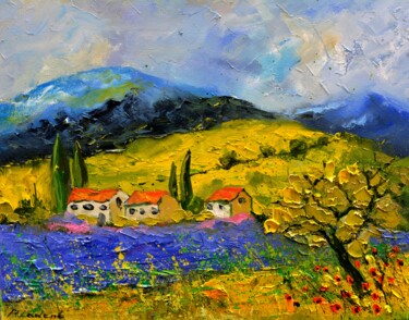 Peinture intitulée "Provence 5623" par Pol Ledent, Œuvre d'art originale, Huile Monté sur Châssis en bois