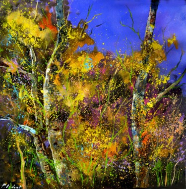 Картина под названием "Summe trees" - Pol Ledent, Подлинное произведение искусства, Масло Установлен на Деревянная рама для…