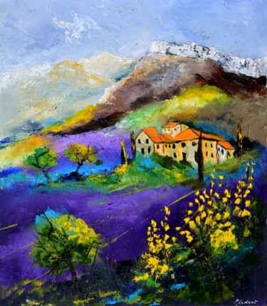 Peinture intitulée "Provence  78" par Pol Ledent, Œuvre d'art originale, Huile Monté sur Châssis en bois