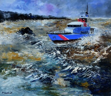 "Coast guards" başlıklı Tablo Pol Ledent tarafından, Orijinal sanat, Petrol Ahşap Sedye çerçevesi üzerine monte edilmiş