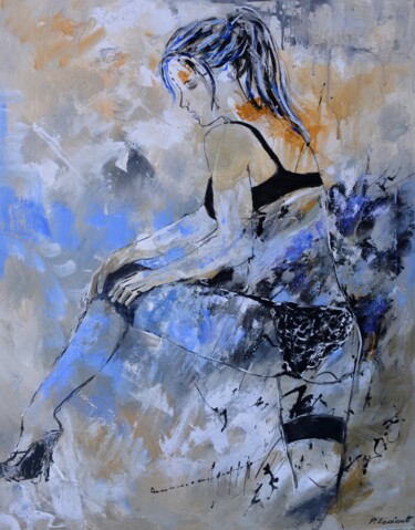 Painting titled "Getting ready for t…" by Pol Ledent, Original Artwork, Oil Mounted on Wood Stretcher frame