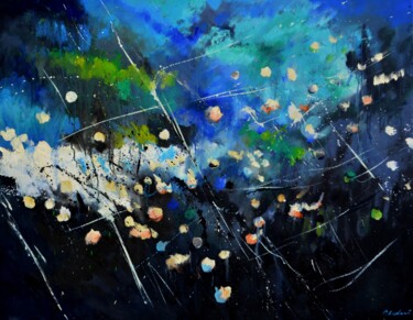 제목이 "Floating souls"인 미술작품 Pol Ledent로, 원작, 기름 나무 들것 프레임에 장착됨