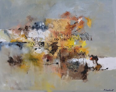 Schilderij getiteld "Assyrian lyrics" door Pol Ledent, Origineel Kunstwerk, Olie Gemonteerd op Frame voor houten brancard