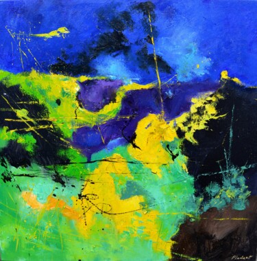 Peinture intitulée "Seasonal blues and…" par Pol Ledent, Œuvre d'art originale, Huile Monté sur Châssis en bois