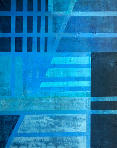 "Niebieski świt" başlıklı Tablo Pola tarafından, Orijinal sanat, Petrol