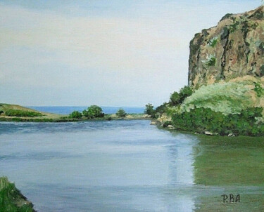 Painting titled "Dunsapie Loch, Holy…" by Pola.B.Alex, Original Artwork, Oil