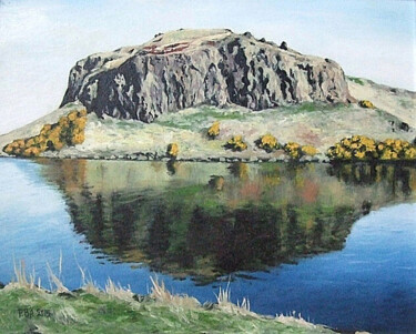 Malarstwo zatytułowany „Dunsapie Loch, East…” autorstwa Pola.B.Alex, Oryginalna praca, Olej