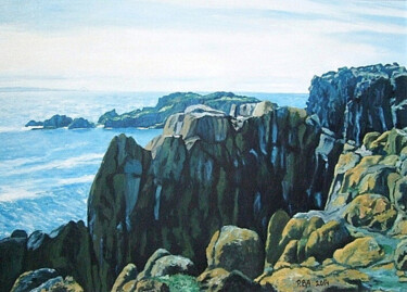 Peinture intitulée "The Isle of May, Sc…" par Pola.B.Alex, Œuvre d'art originale, Huile