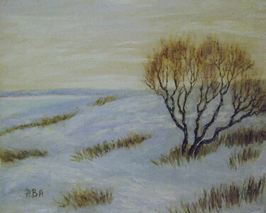 Painting titled "Winter walk." by Pola.B.Alex, Original Artwork, Oil