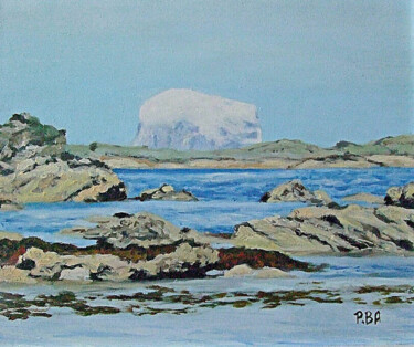 Pintura titulada "Bass Rock, North Be…" por Pola.B.Alex, Obra de arte original, Oleo
