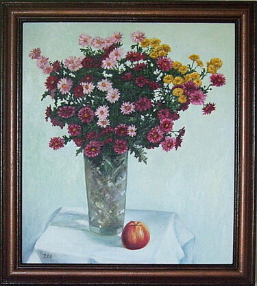 Peinture intitulée "Still life with a G…" par Pola.B.Alex, Œuvre d'art originale, Huile