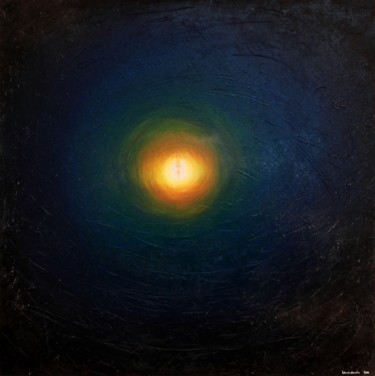 Painting titled "The Eye of the Univ…" by Pola Lewandowska, Original Artwork, Oil