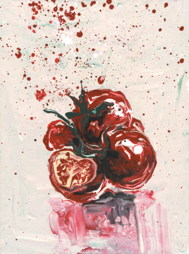 Peinture intitulée "Tomatoes Time" par Polie Polienko, Œuvre d'art originale, Acrylique
