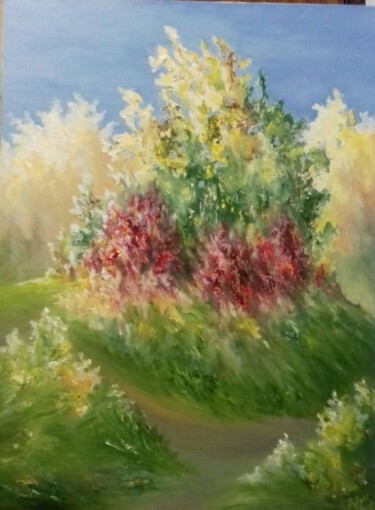 Картина под названием "Природа" - Полина Яцюк, Подлинное произведение искусства, Акрил